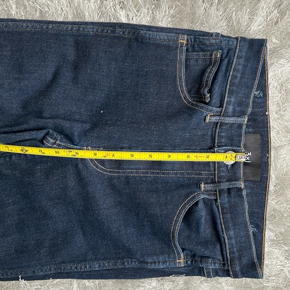 Petite High-waisted Dark wash Straight Jeans - Picture 7 of 9